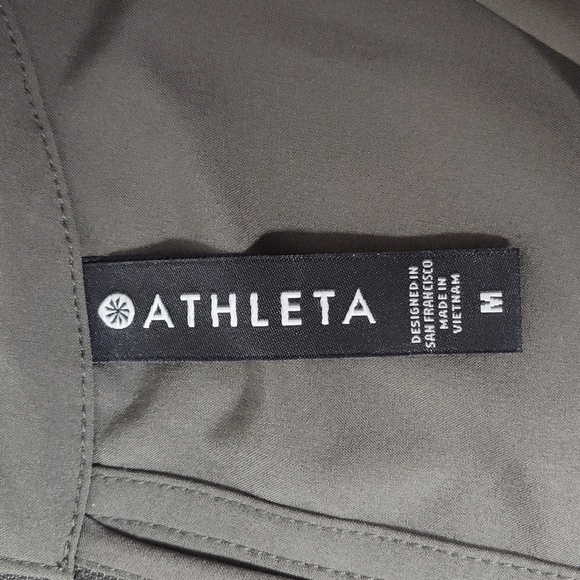 Athleta Topanga lightweight sleeveless jumpsuit olive green M - Picture 11 of 13